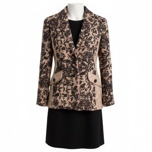 Coldwater creek floral print on tweed